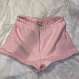 Baby Pink TNA COZY AF lounge shorts